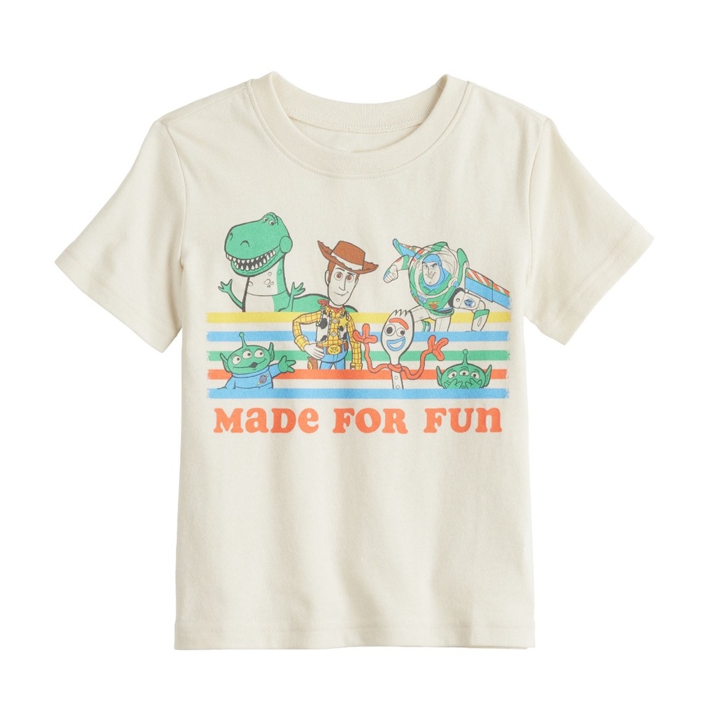 Kids Cream Toy Story T-Shirt 3T Jumping Beans